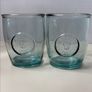 Levi Strauss X Target Limited Edition Recycled Glass Tumblers Set Of 2 13.5oz